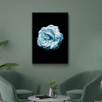 Walljar - Camélia Bleu - Affiche / 50 x 70 cm 3
