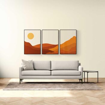 Walljar - Boho Desert - Affiche avec cadre / 20 x 30 cm 2