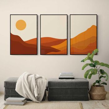 Walljar - Boho Desert - Affiche avec cadre / 20 x 30 cm 3