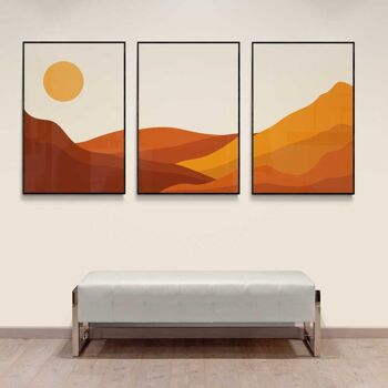 Walljar - Boho Desert - Affiche avec cadre / 20 x 30 cm 4