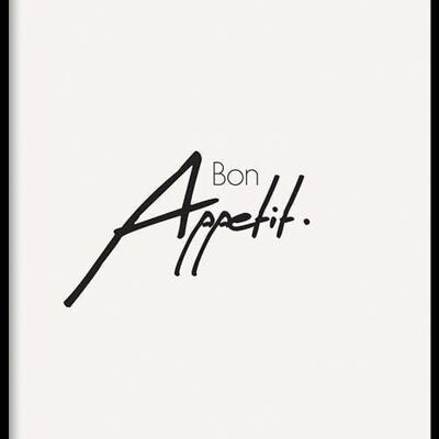Walljar - Bon Appetit - Poster con cornice / 30 x 45 cm