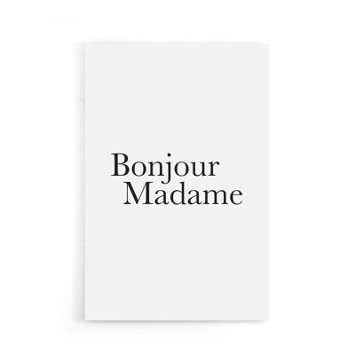 Walljar - Bonjour Madame - Póster / 60 x 90 cm