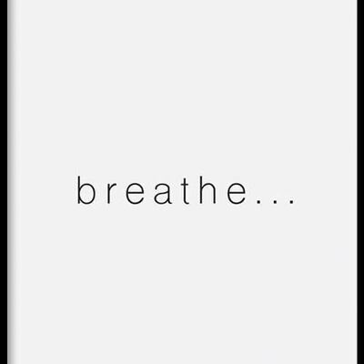 Walljar - Breathe - Poster met lijst / 20 x 30 cm