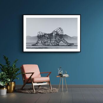 Walljar - Burning Man - Toile / 30 x 45 cm 2