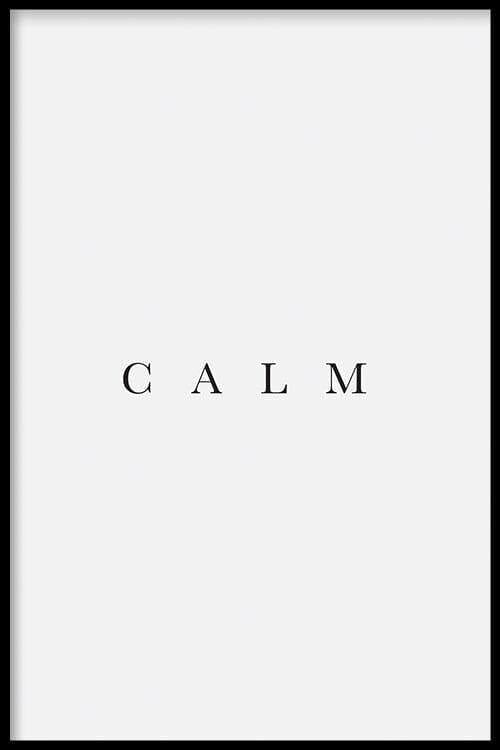 Walljar - Calm - Poster met lijst / 20 x 30 cm