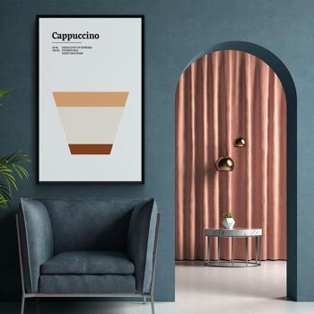 Walljar - Cappuccino - Affiche avec Cadre / 20 x 30 cm 3