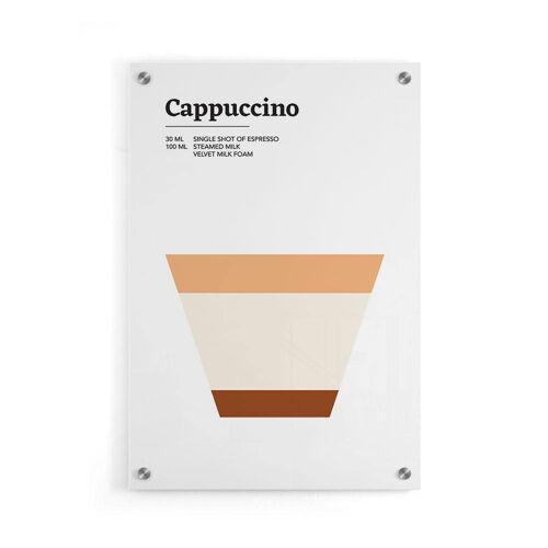 Walljar - Cappuccino - Plexiglas / 40 x 60 cm