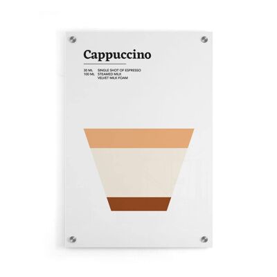 Walljar - Cappuccino - Plexiglás / 40 x 60 cm