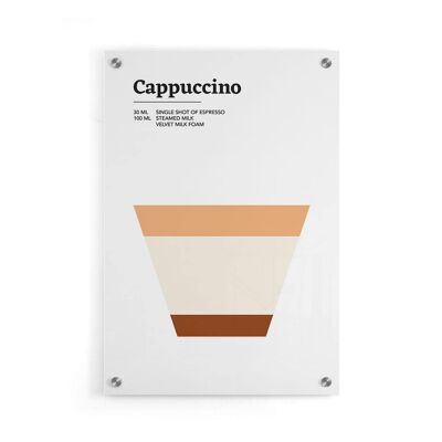 Walljar - Cappuccino - Plexiglass / 40 x 60 cm