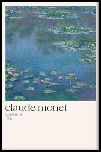 Walljar - Claude Monet - Nymphéas - Affiche avec cadre / 20 x 30 cm 1