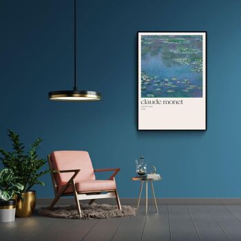 Walljar - Claude Monet - Nymphéas - Affiche avec cadre / 20 x 30 cm 2