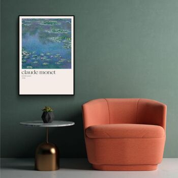 Walljar - Claude Monet - Nymphéas - Affiche avec cadre / 20 x 30 cm 3