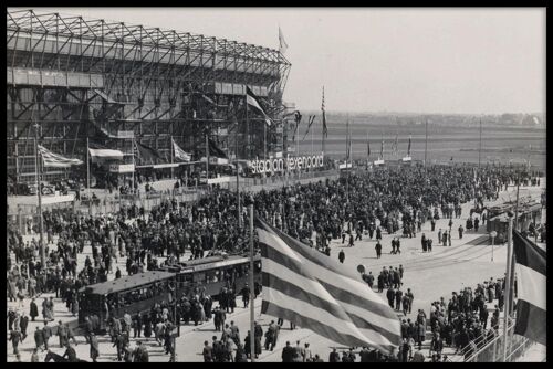 Walljar - De Kuip '37 II - Poster met lijst / 50 x 70 cm