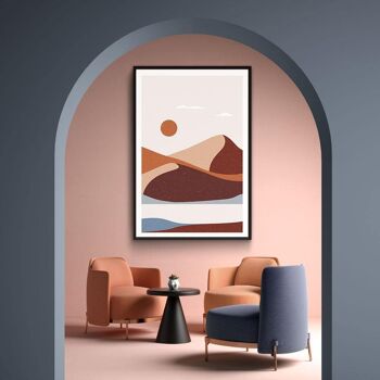 Walljar - Desert Day - Affiche avec cadre / 40 x 60 cm 3