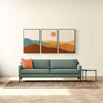 Walljar - Desert Hills - Affiche avec cadre / 20 x 30 cm 3