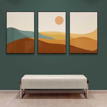 Walljar - Desert Hills - Affiche avec cadre / 20 x 30 cm 4