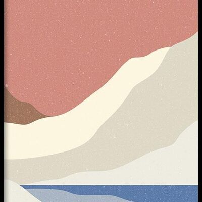 Walljar - Montagne del deserto - Poster con cornice / 40 x 60 cm