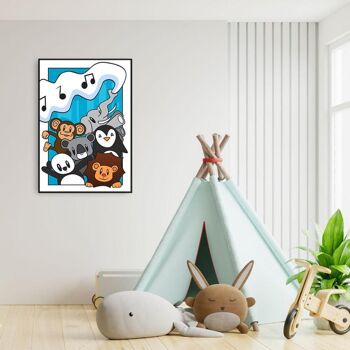 Walljar - Animal Friends - Affiche avec cadre / 20 x 30 cm 3