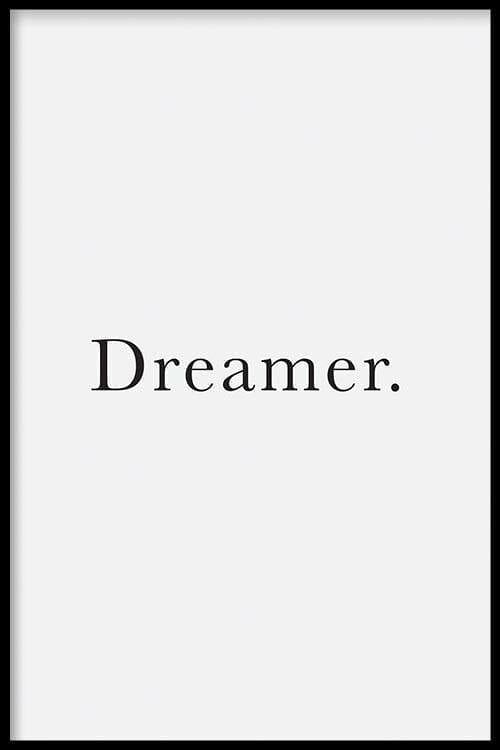 Walljar - Dreamer - Poster met lijst / 20 x 30 cm