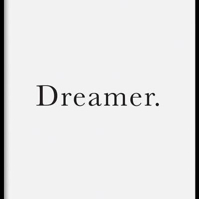 Walljar - Dreamer - Poster mit Rahmen / 20 x 30 cm