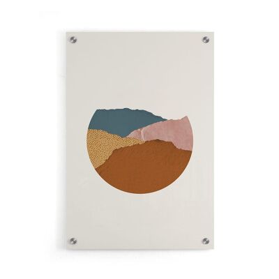 Walljar - Montañas de la Tierra - Plexiglás / 30 x 45 cm