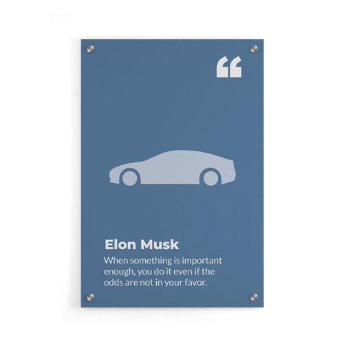 Walljar - Elon Musk - Plexiglas / 60 x 90 cm