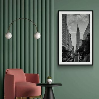 Walljar - Empire State Building - Affiche avec cadre / 50 x 70 cm 3