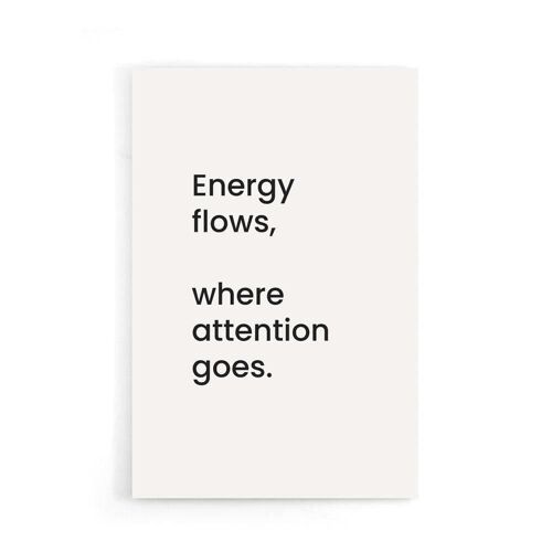 Walljar - Energy flows - Poster / 60 x 90 cm