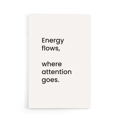 Walljar - Energieflüsse - Poster / 60 x 90 cm