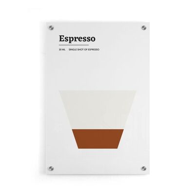Walljar - Espresso - Plexiglás / 40 x 60 cm