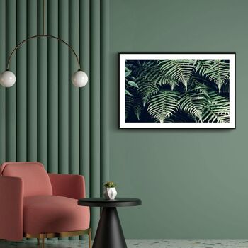 Walljar - Feuilles de Fougère - Affiche / 50 x 70 cm 4