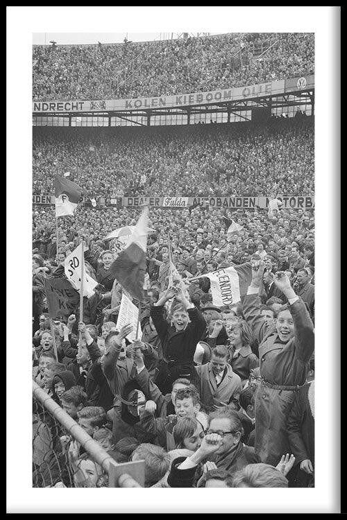 Walljar - Feyenoord - ADO Den haag '62 II - Poster met lijst / 50 x 70 cm