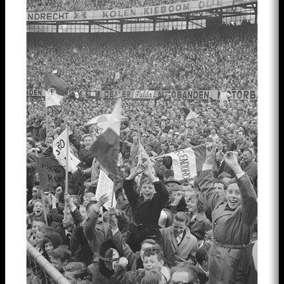 Walljar - Feyenoord - ADO Den Haag '62 II - Poster mit Rahmen / 50 x 70 cm