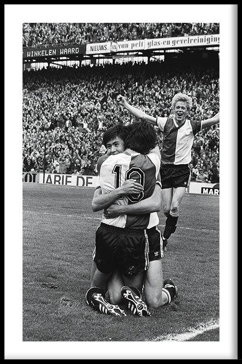 Walljar - Feyenoord - AFC Ajax '79 - Poster met lijst / 50 x 70 cm
