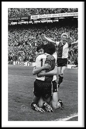 Walljar - Feyenoord - AFC Ajax '79 - Affiche avec cadre / 50 x 70 cm 1