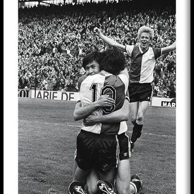 Walljar - Feyenoord - AFC Ajax '79 - Affiche avec cadre / 50 x 70 cm