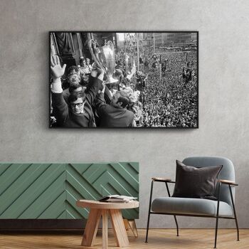 Walljar - Supporters de Feyenoord '70 IIII - Affiche avec cadre / 50 x 70 cm 3