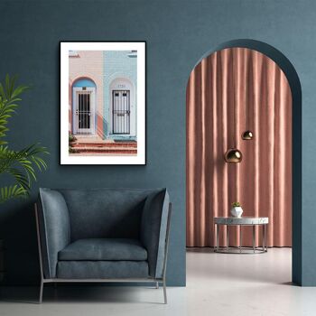 Walljar - Maisons colorées - Toile / 50 x 70 cm 2