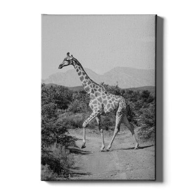 Walljar - Giraffe In Nature - Canvas / 80 x 120 cm