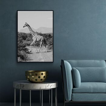 Walljar - Girafe Dans La Nature - Toile / 80 x 120 cm 2