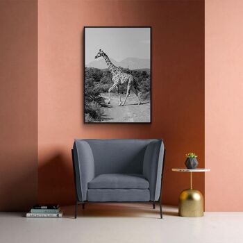 Walljar - Girafe Dans La Nature - Toile / 80 x 120 cm 3