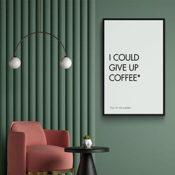 Walljar - Give Up Coffee - Plexiglas / 40 x 60 cm 4