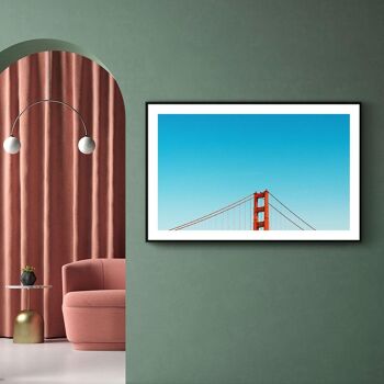 Walljar - Golden Gate Bridge II - Toile / 50 x 70 cm 2