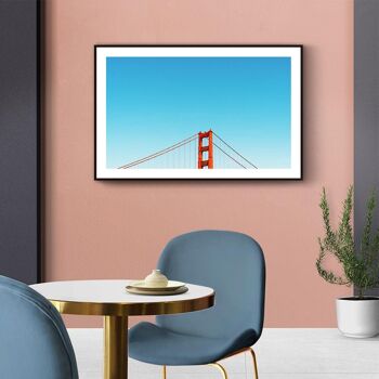 Walljar - Golden Gate Bridge II - Toile / 50 x 70 cm 3