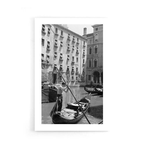 Walljar - Gondolier in Venice '53 - Poster / 50 x 70 cm