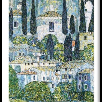 Walljar - Gustav Klimt - Church in Cassone - Poster with frame / 40 x 60 cm