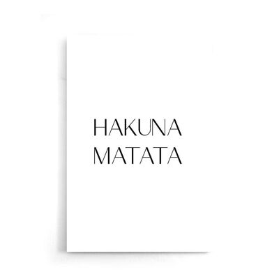 Walljar - Hakuna Matata - Affiche / 60 x 90 cm