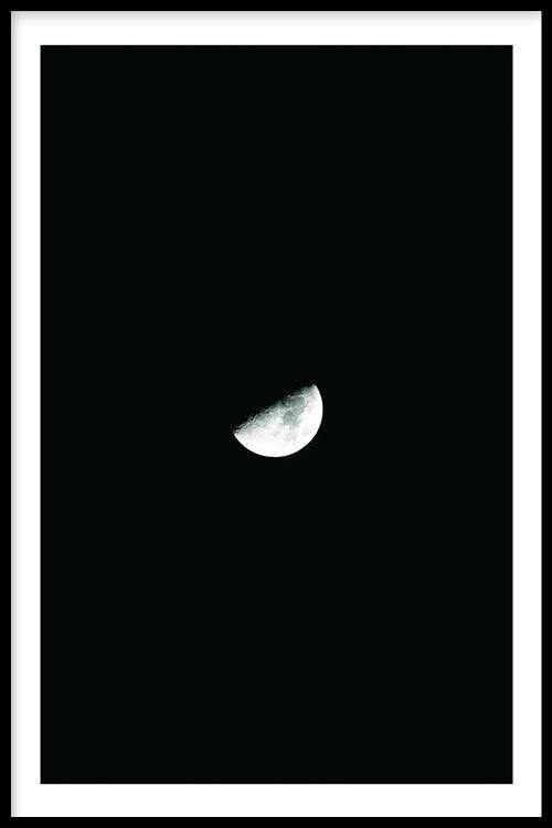 Walljar - Half Moon - Póster con marco / 30 x 45 cm