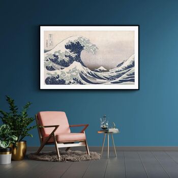 Walljar - Hokusai - Vague de Kanagawa - Toile / 30 x 45 cm 2