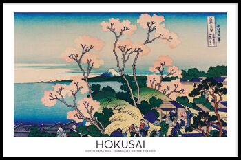 Walljar - Katsushika Hokusai - Goten-Yama Hill - Affiche avec cadre / 40 x 60 cm 1